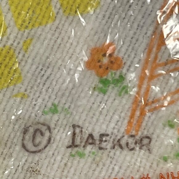 Vintage 2 Daekor Honey Bear Heavyweight Irregular Receiving Blanket Cotton Baby - Picture 5 of 13